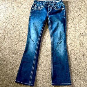 Miss Me mid-rise bootcut jeans. Size 26